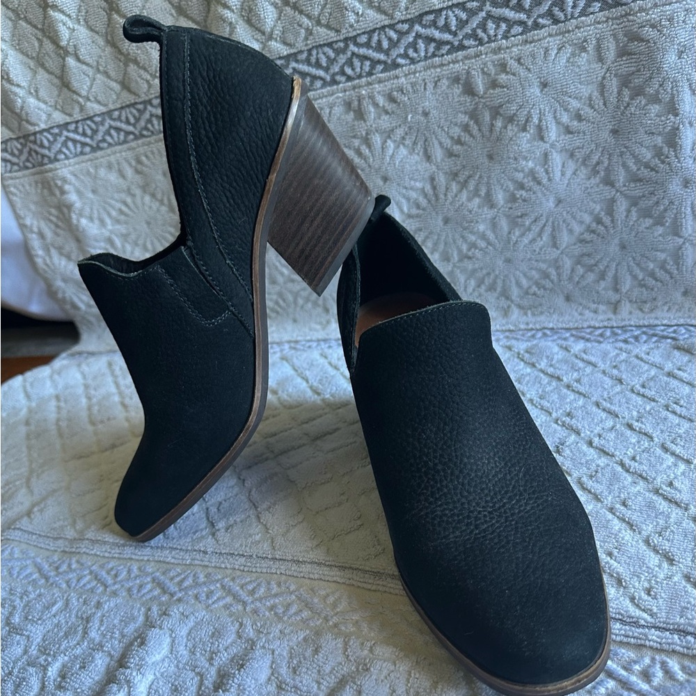 Lucky Brand Black Heeled Boots